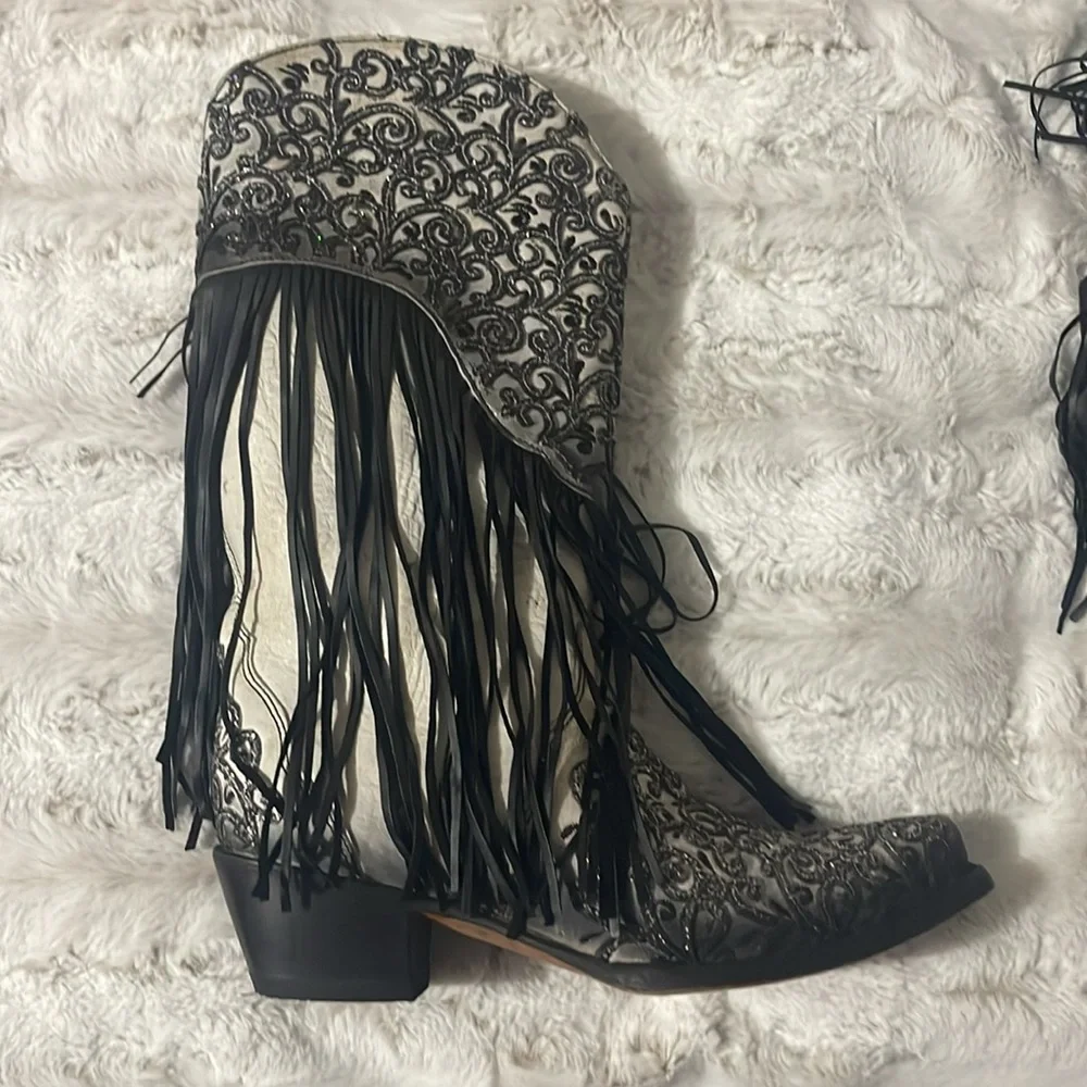 CORRAL handcrafted cowgirl boots! SIZE 10. - Picture 6 of 13